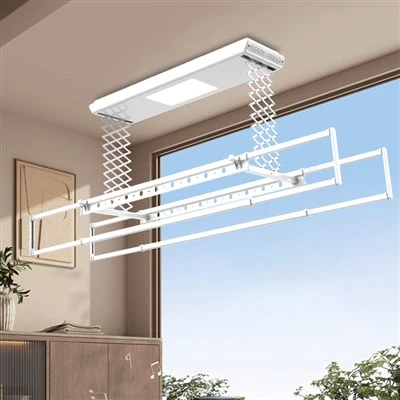タイマー式電動物干しラック